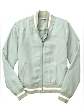 Gap Sage Green Lightweight Bomber Jacket – Women’s M